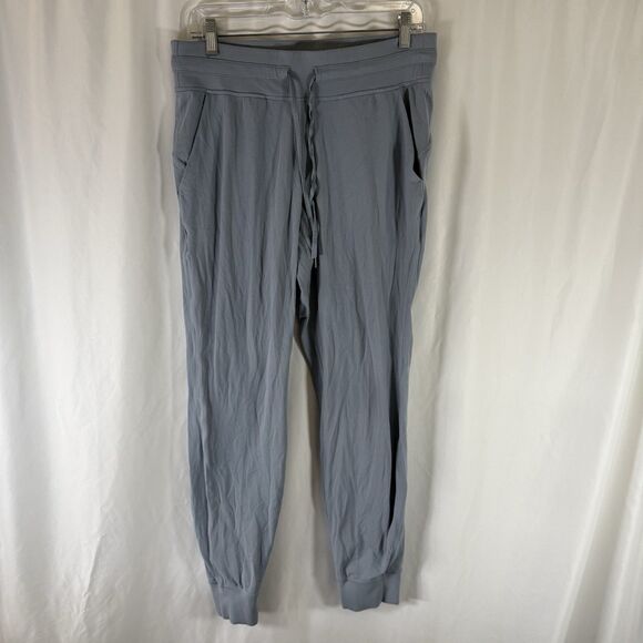 lululemon athletica Pants - Lululemon Atheltica Joggers Women's 10 Blue Pockets Drawstring Elastic Waist